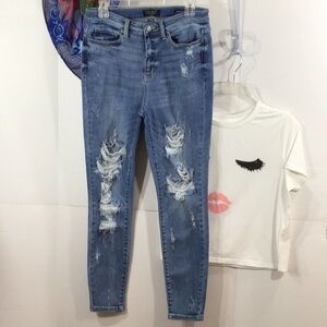Judy Blue skinny destroyed jeans 30